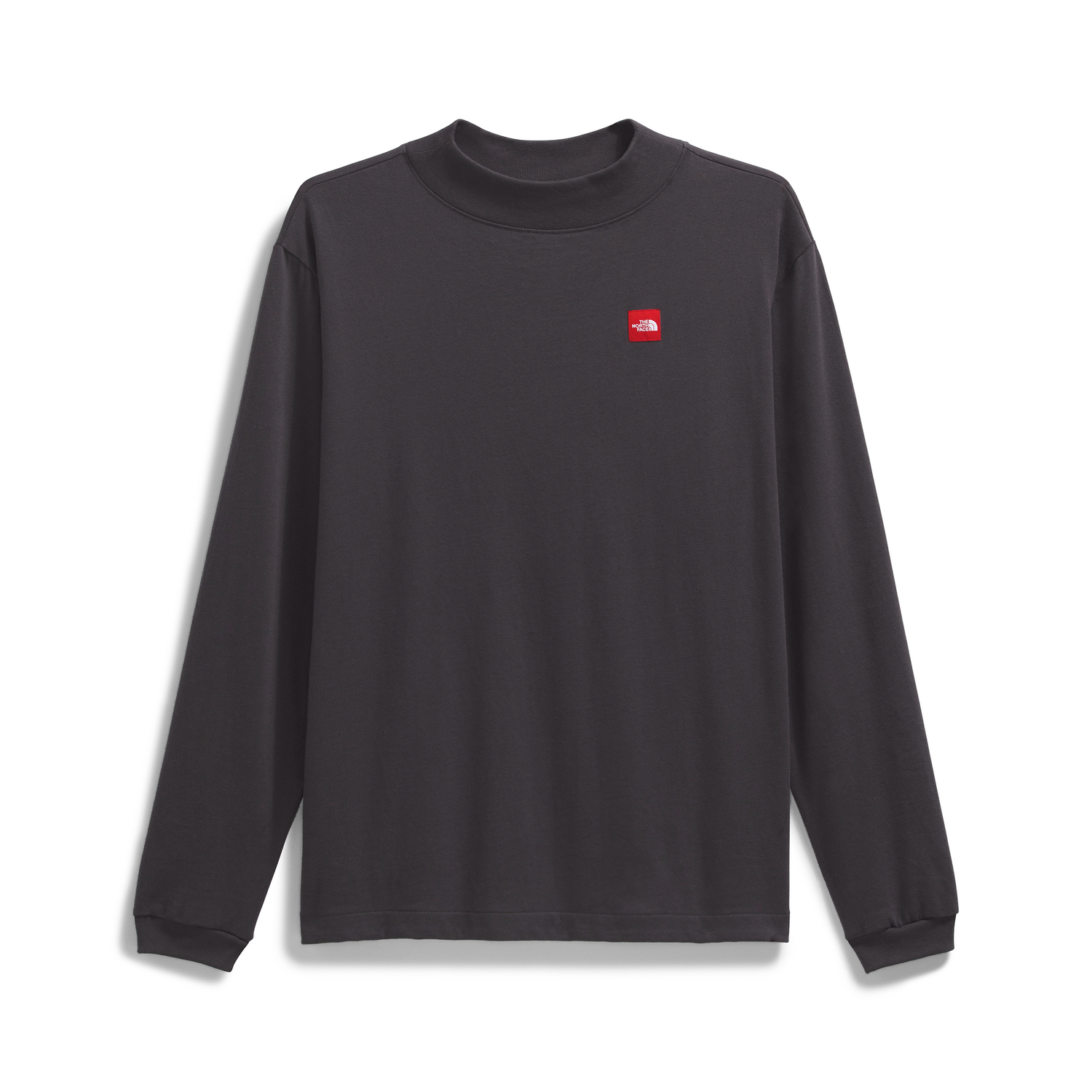 The North Face Men's Red Box Long-Sleeve Tee in Obsidian