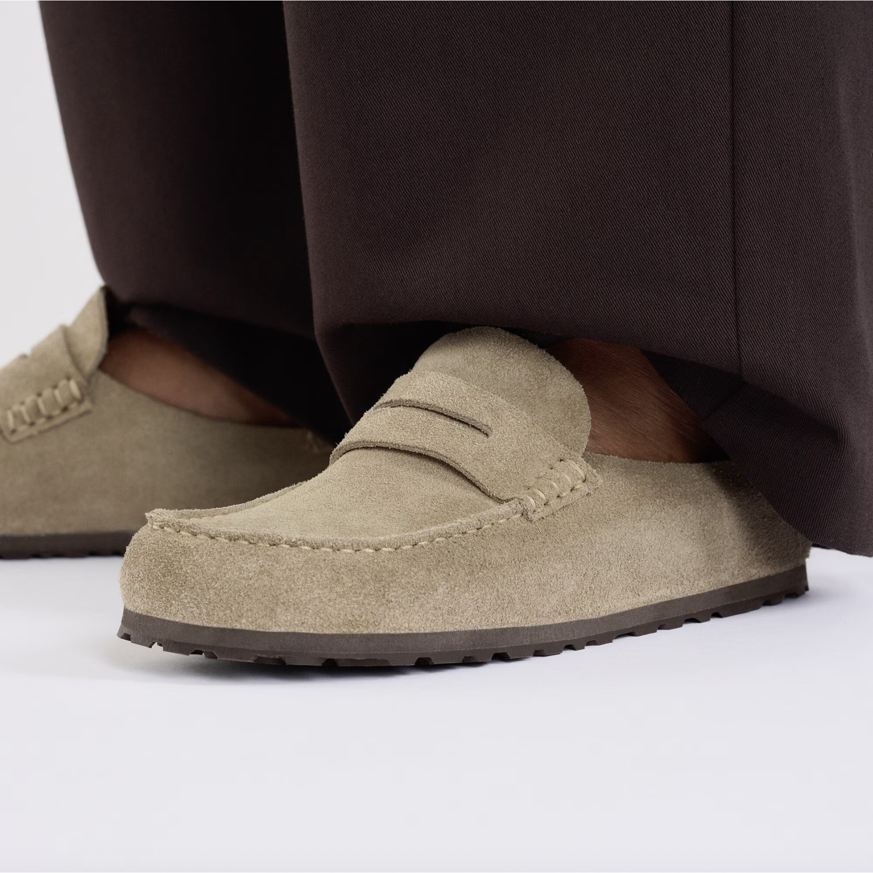 Birkenstock Men's Naples Wrapped Suede Leather Birkenstock Men's Naples Wrapped Suede Leather