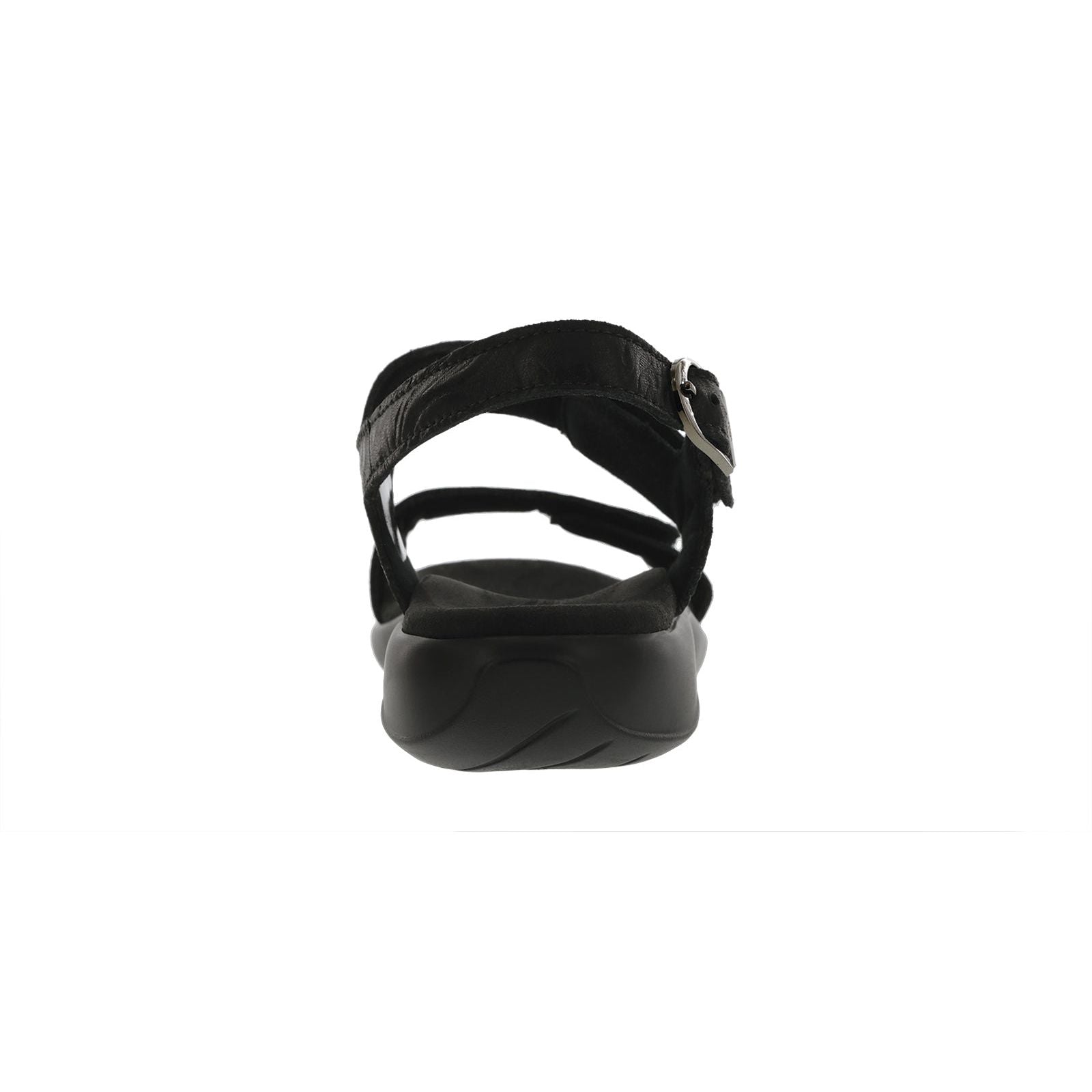 SAS Women's Nudu Heel Strap Sandal in Black Larse