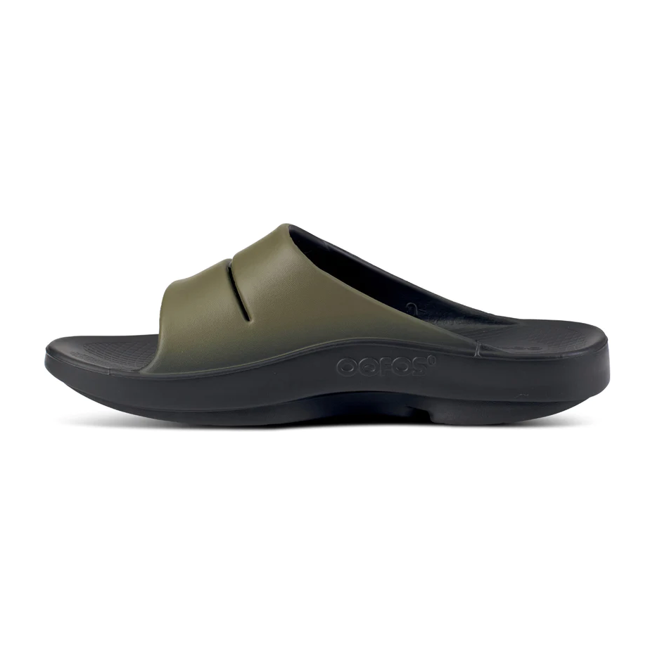 OOFOS Unisex OOahh Sports Sandals in Tactical Green  Men's Footwear