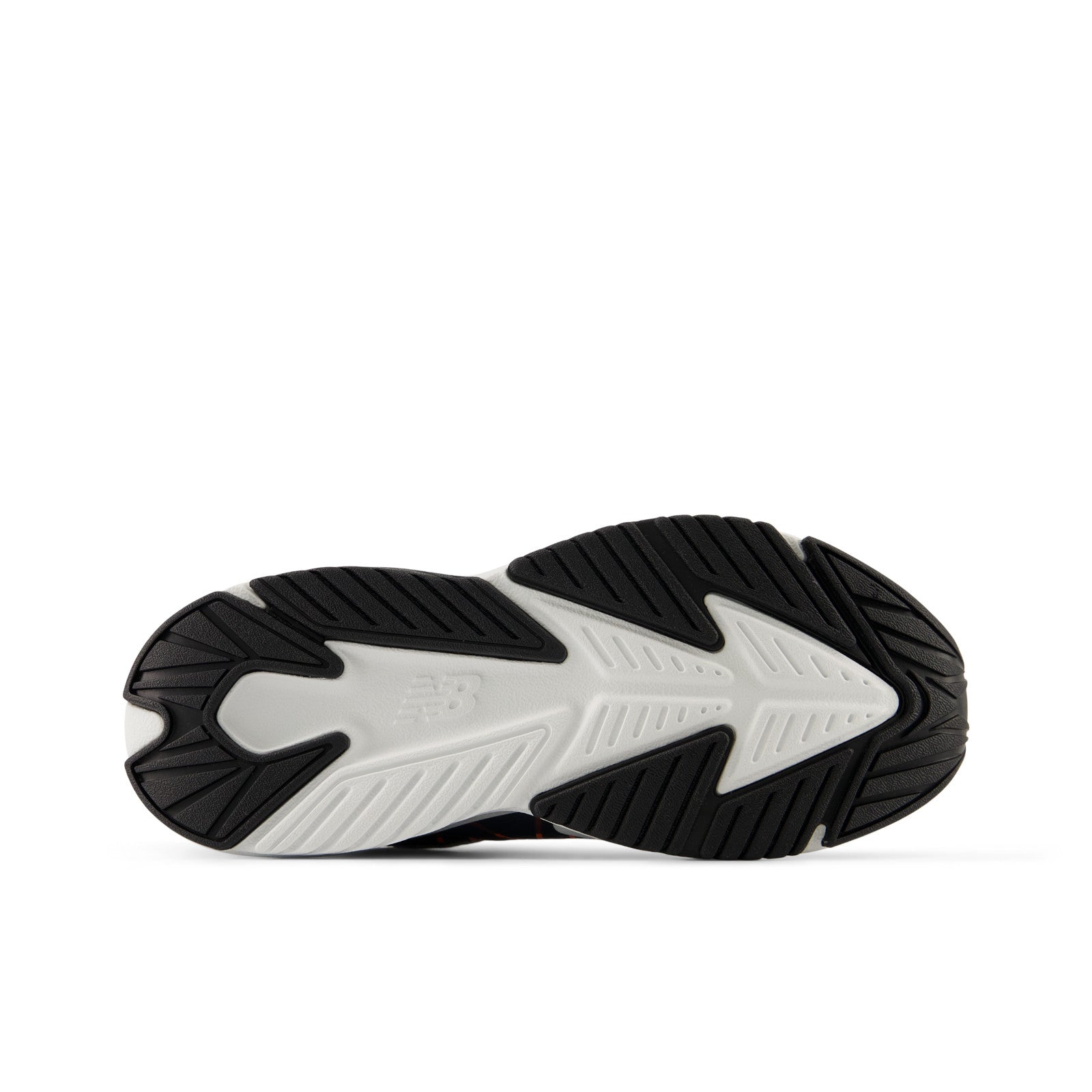 New Balance Kid's Rave Run v2 Bungee Lace with Top Strap in Slate Grey with Black and Tangerine Heat