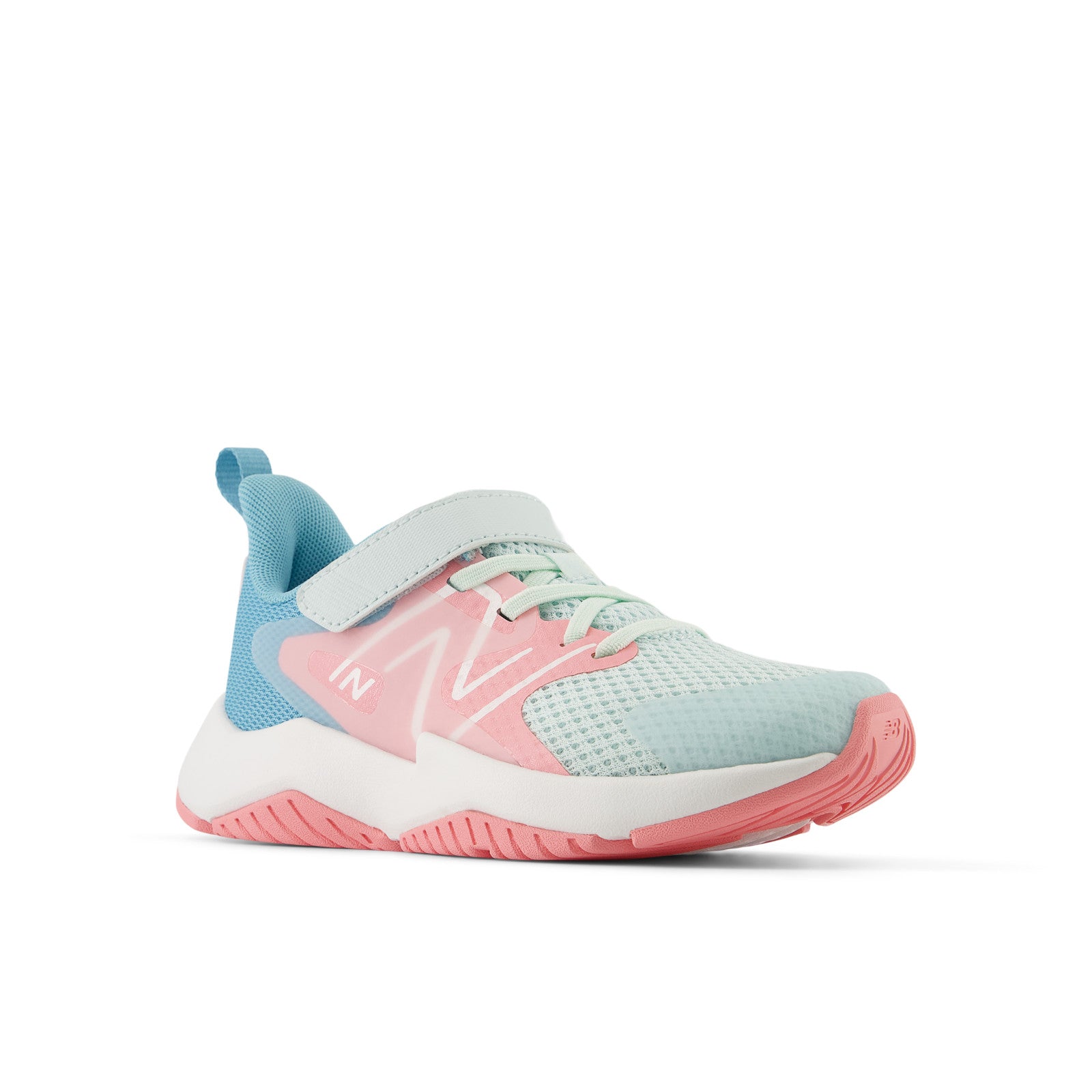 New Balance Kid's Rave Run v2 Bungee Lace with Top Strap in Glint