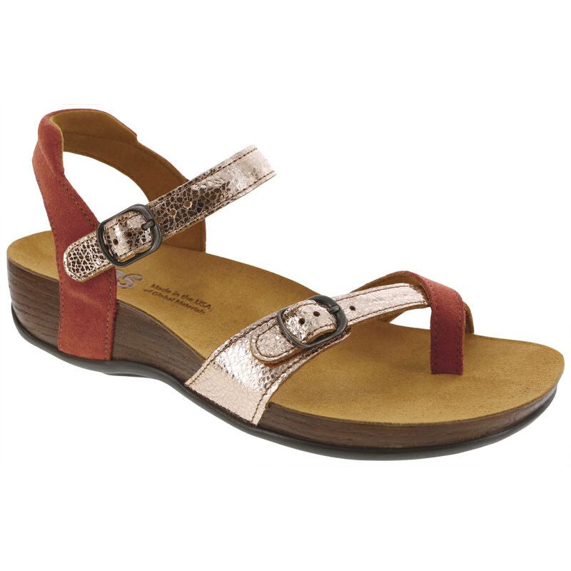 SAS Women's Pampa Toe Loop Sandal in Copper