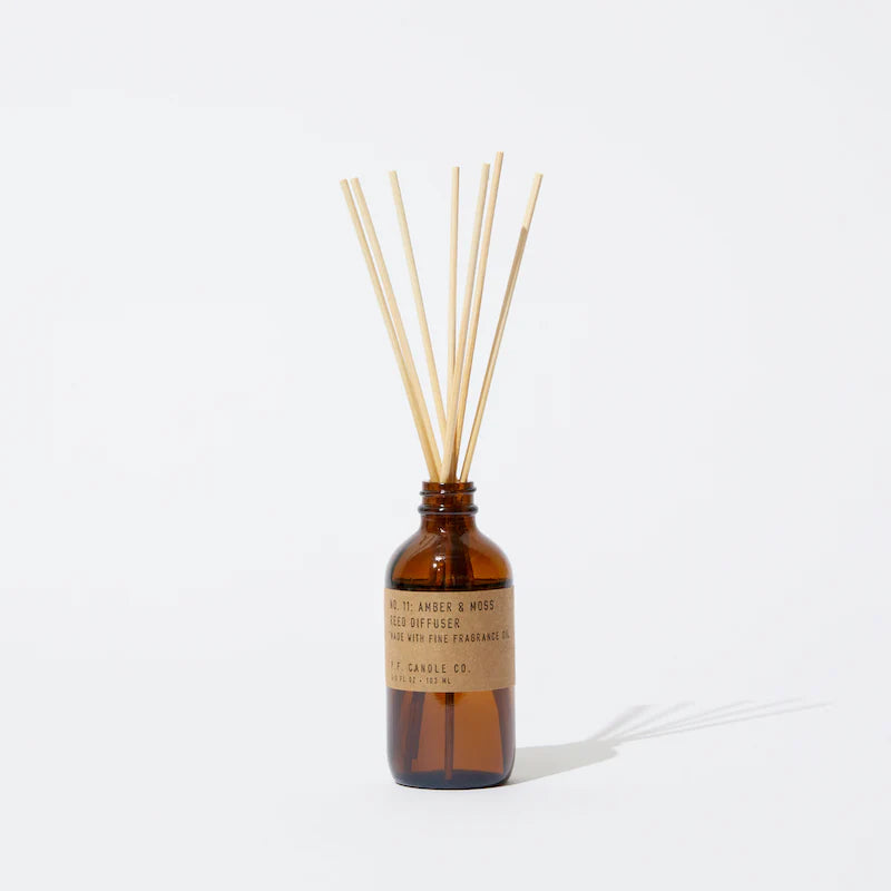 P. F. Candle Co. Amber & Moss– Reed Diffuser