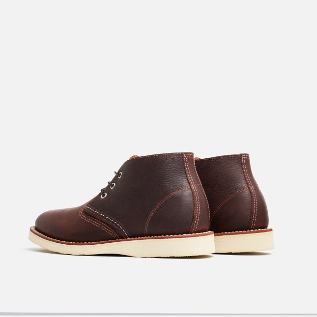 Red Wing Men's Work Chukka Chukka in Briar Oil Slick Leather