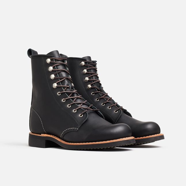 Red Wing Women's Silversmith Short Boot in Black Boundary Leather
