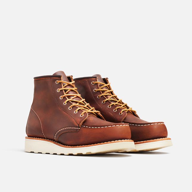 Red Wing Women's 6-Inch Classic Moc Short Boot in Copper Rough & Tough Leather