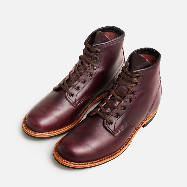 Red Wing Men's Beckman 6-inch boot in Black Cherry Excalibur Leather