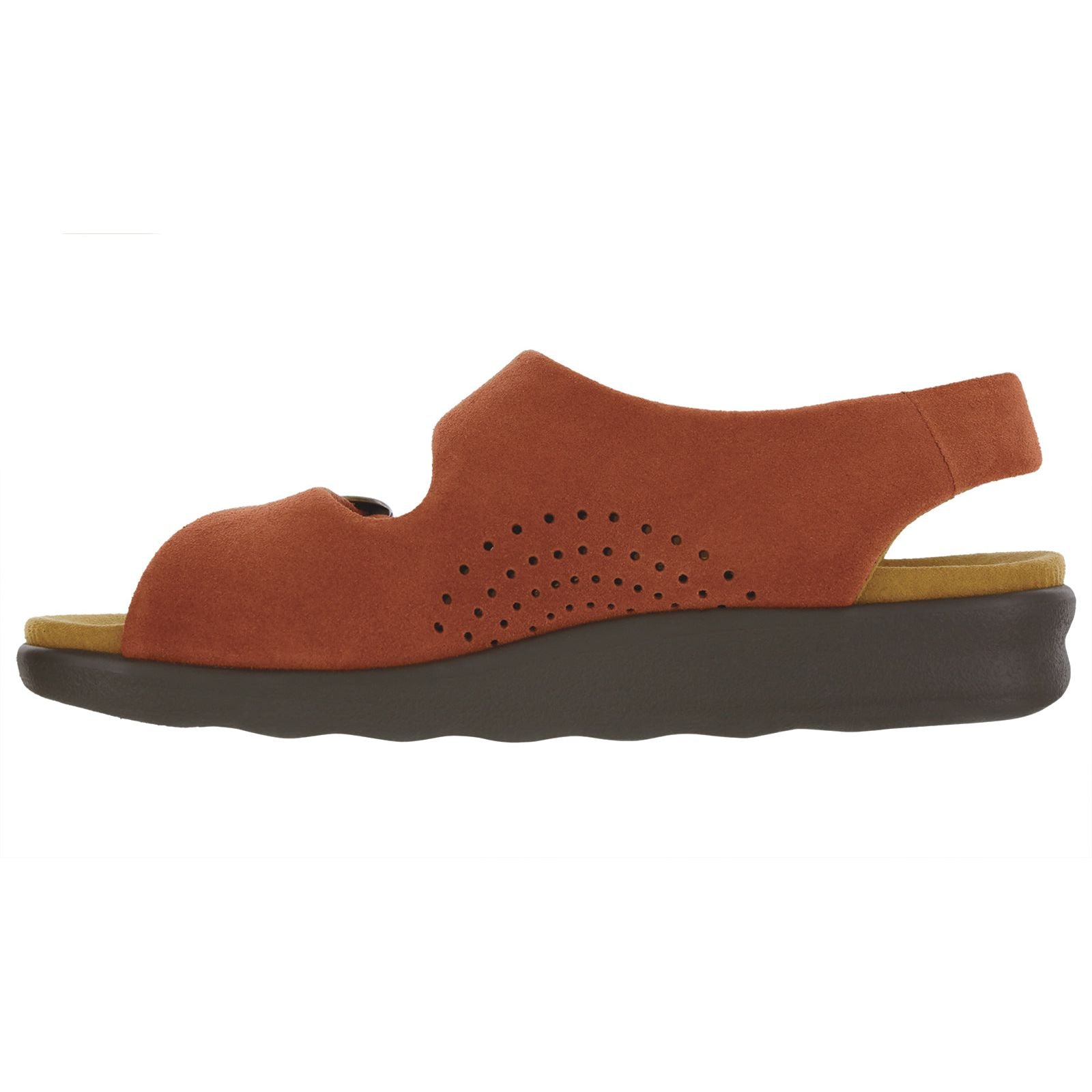 SAS Women's Relaxed Heel Strap Sandal in Rust