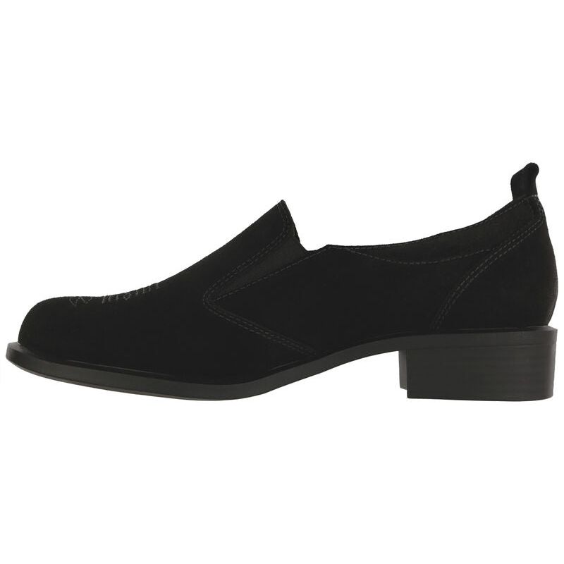 SAS Women's Saddle Oxford Dress Shoe in Black Suede