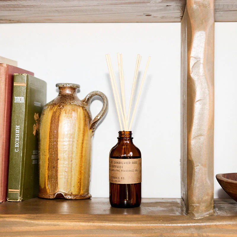 P. F. Candle Co. Sandalwood Rose– Reed Diffuser