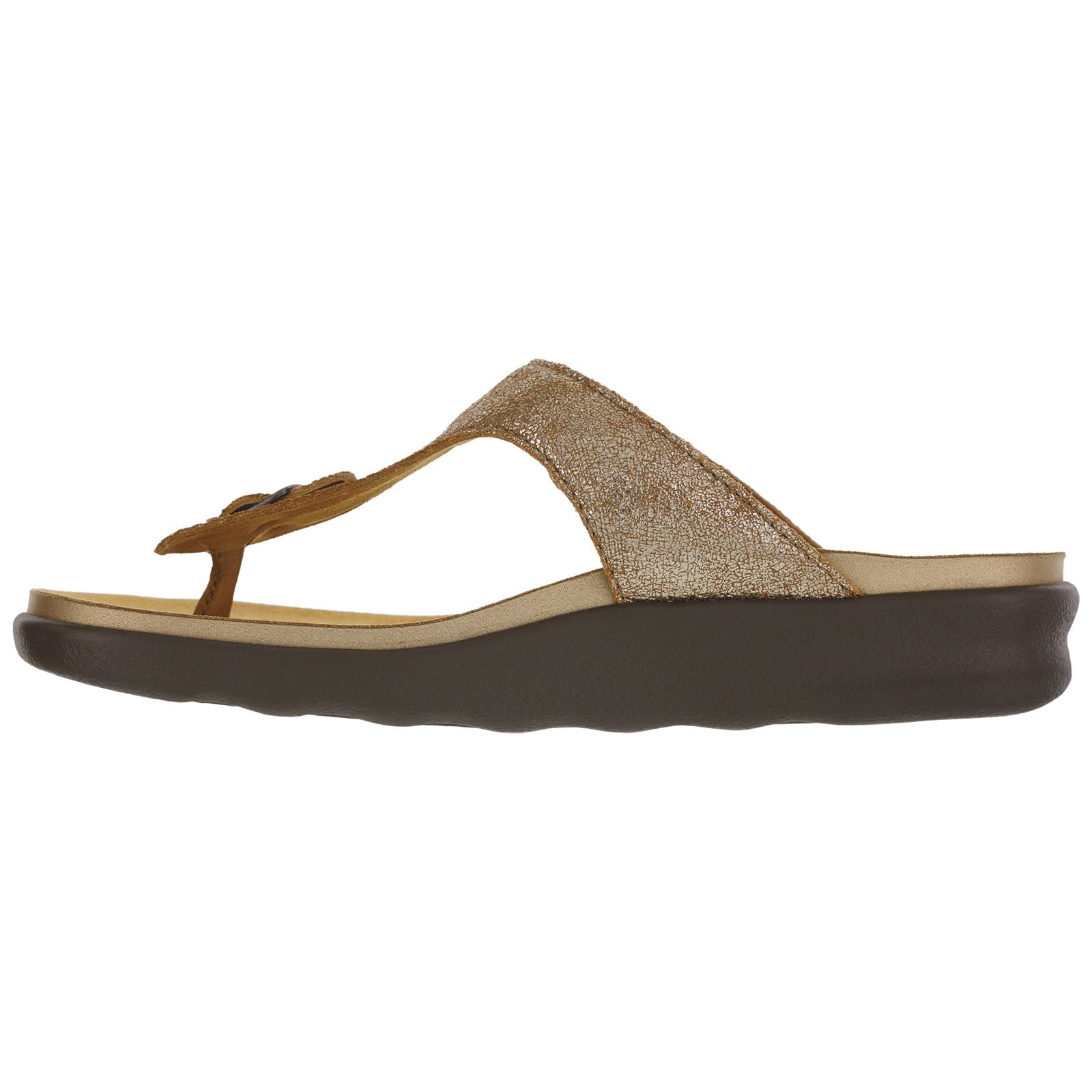 SAS Women's Sanibel T-Strap Slide Sandal in Sunstone