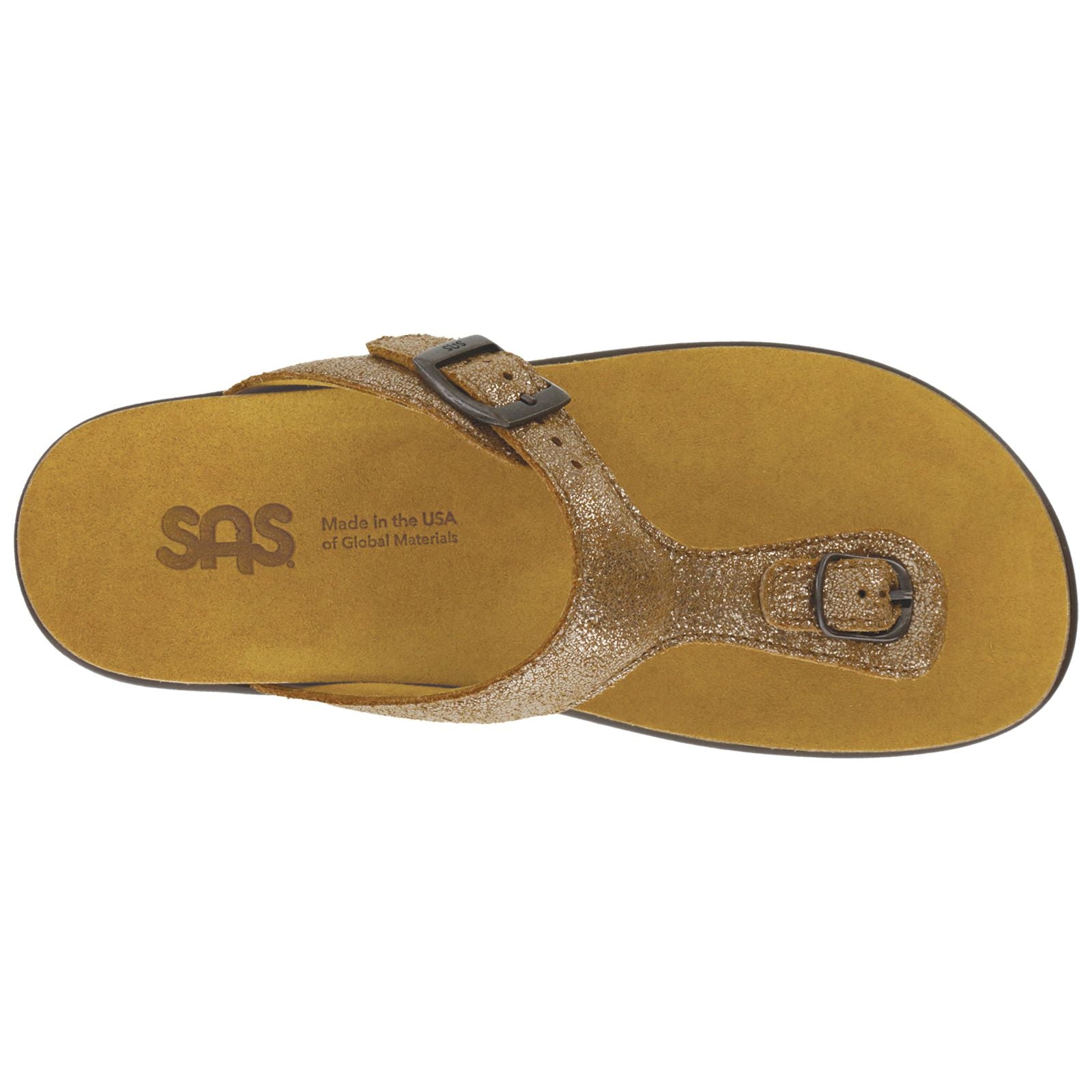 SAS Women's Sanibel T-Strap Slide Sandal in Sunstone