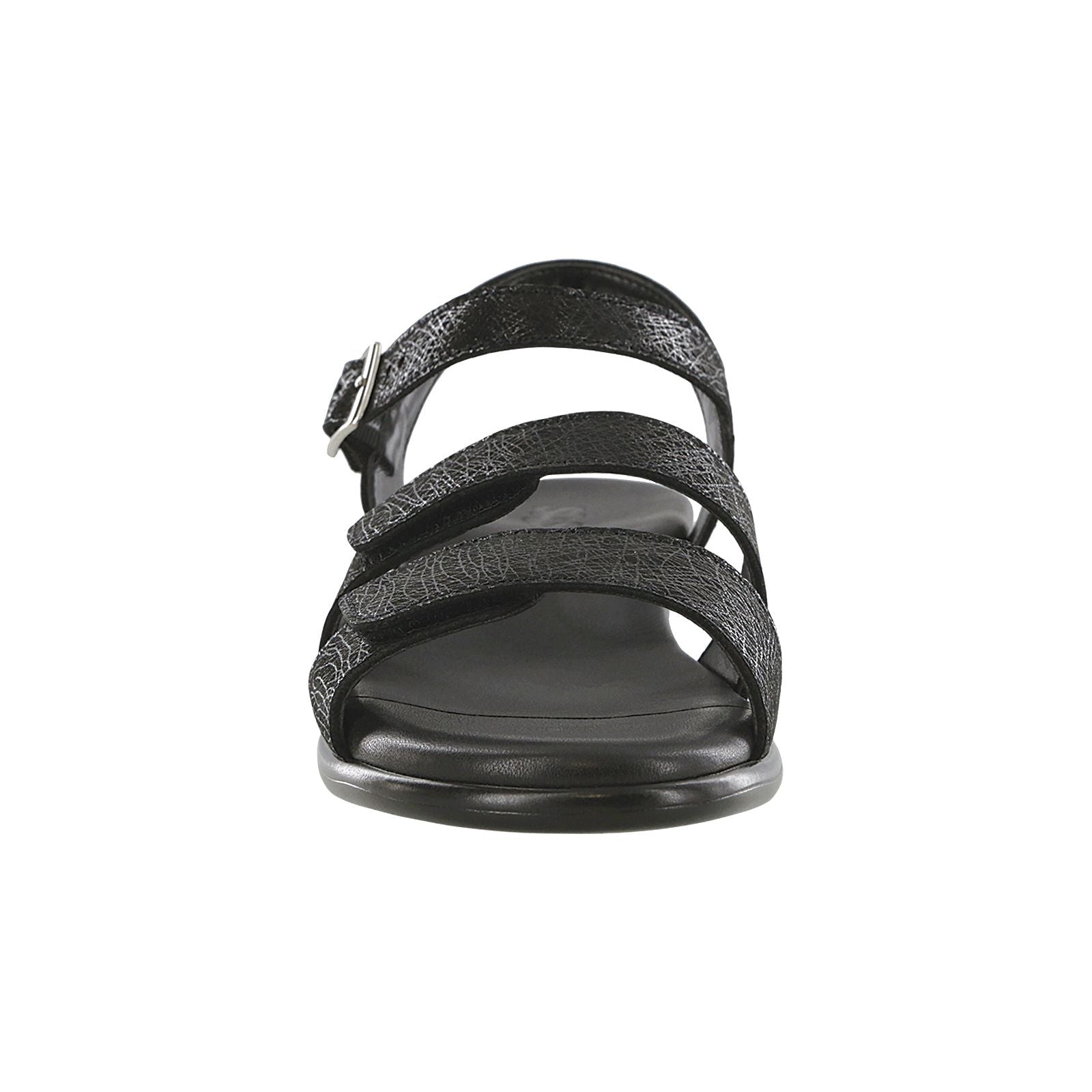 SAS Women's Savanna Heel Strap Sandal in Web Black