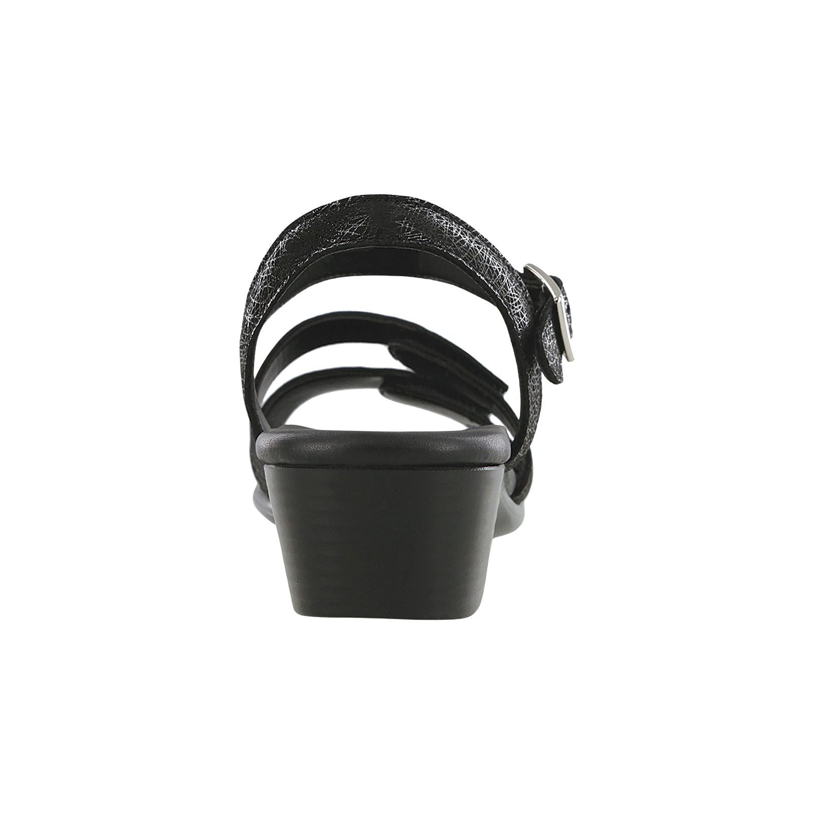 SAS Women's Savanna Heel Strap Sandal in Web Black