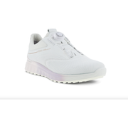 Ecco Women's Golf S-Three Boa Shoe in White Delicacy White  Women's Footwear
