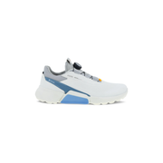 Ecco Men's Golf Biom H4 Boa Shoe in White/Retro Blue  Men's Footwear