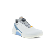 Ecco Men's Golf Biom H4 Boa Shoe in White/Retro Blue  Men's Footwear