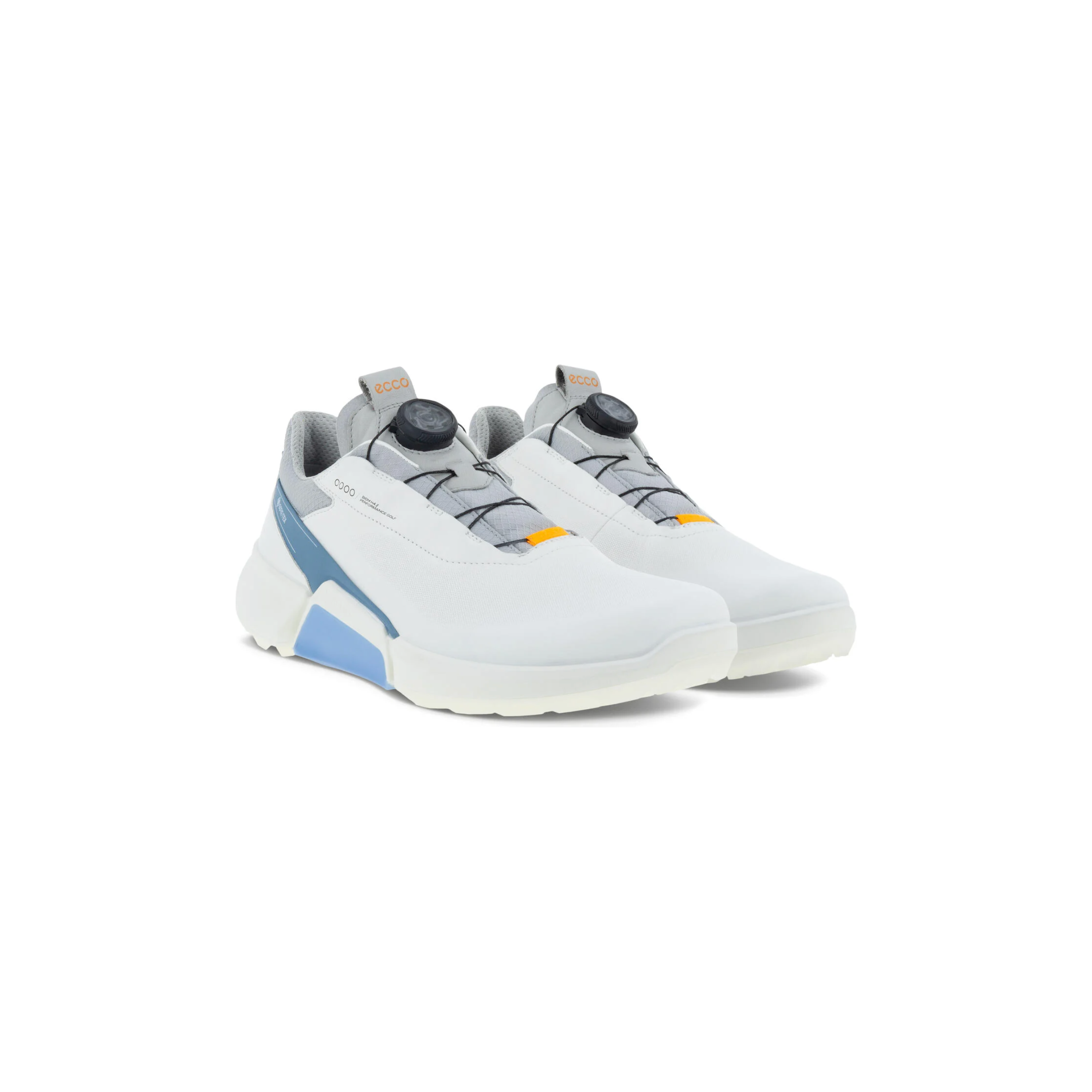 Ecco Men's Golf Biom H4 Boa Shoe in White/Retro Blue  Men's Footwear