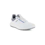 Ecco Men's Golf Core Shoe in White/Shadow White/Silver Grey