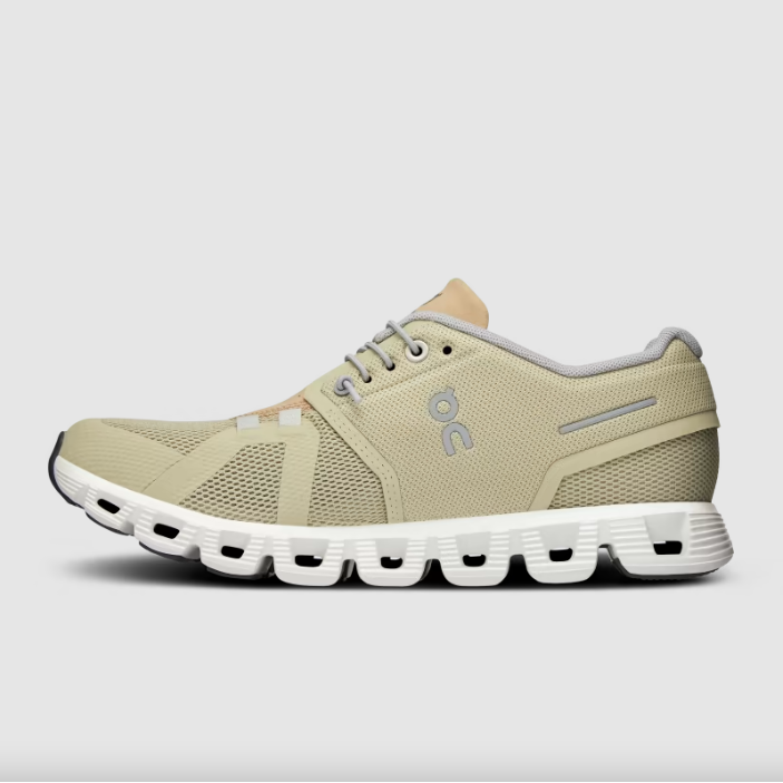 On Running Women's Cloud 5 Running Shoe in Haze Sand  Women's Footwear