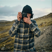 Fjallraven Men's Singi Heavy Flannel Shirt in Super Grey Stone Grey