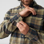 Fjallraven Men's Singi Heavy Flannel Shirt in Dark Sand  Men's Apparel