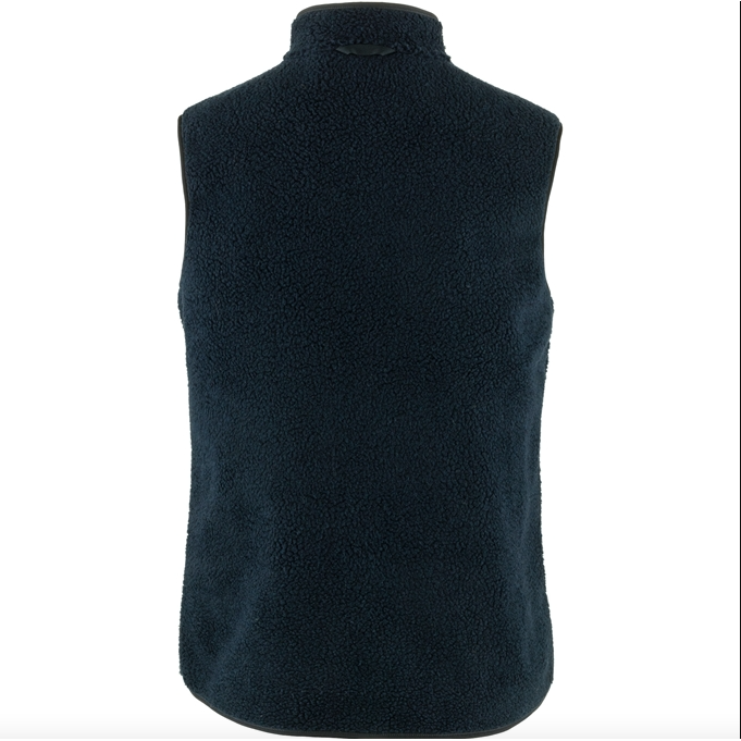 Fjallraven Women's Vardag Pile Fleece Vest in Navy  Women's Apparel