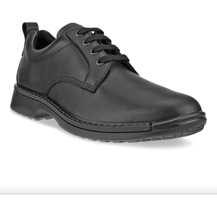 Ecco Men Fusion Plain Toe Oxford Shoe in Black  Men's Footwear