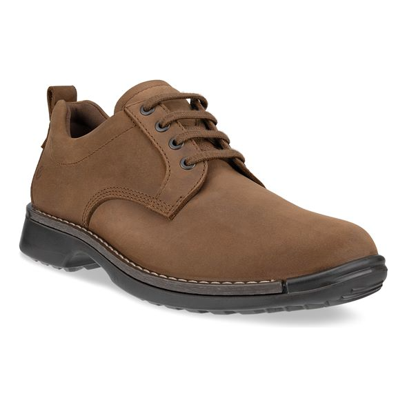 Ecco Men Fusion Plain Toe Oxford Shoe in Cocoa Brown  Men&