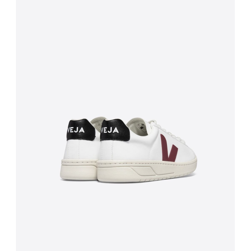 Veja Men's Urca CWL Shoe in White Marsala Black  Shoes