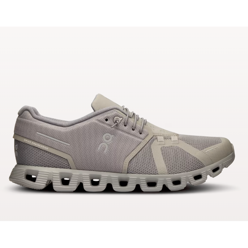 On Running Men Cloud 5 Shoes in Fog Alloy  Men's Footwear