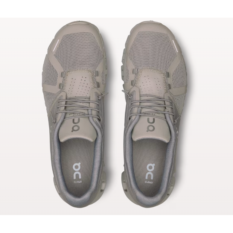 On Running Men Cloud 5 Shoes in Fog Alloy  Men's Footwear