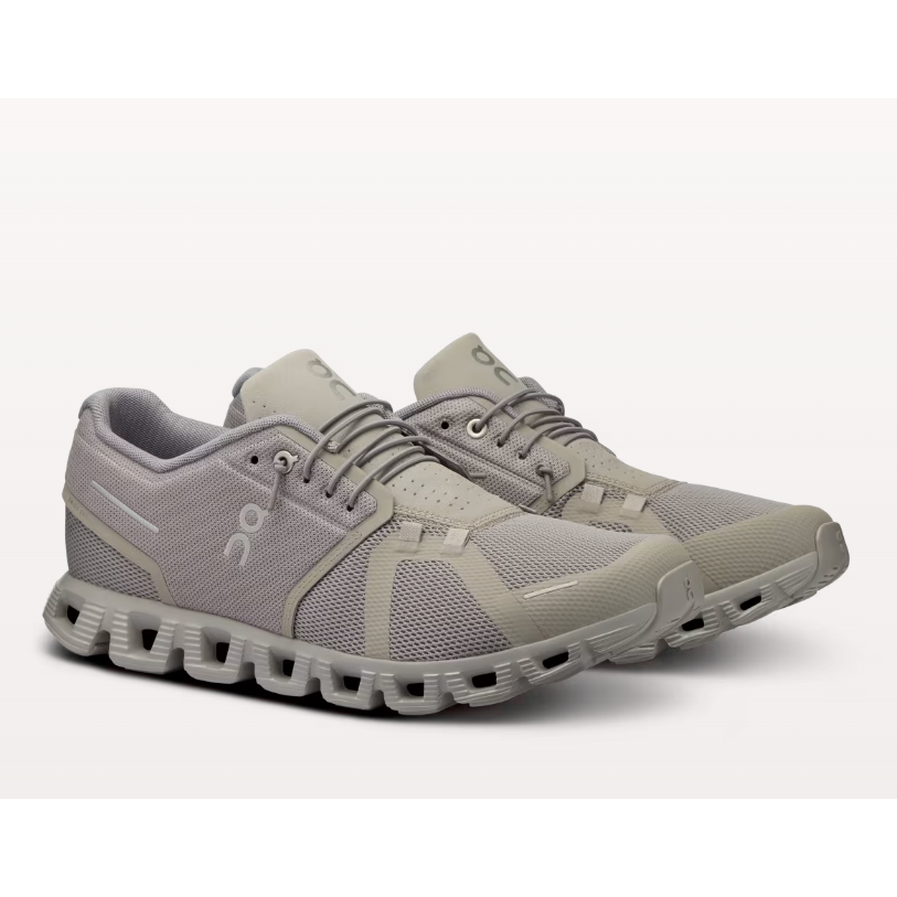 On Running Men Cloud 5 Shoes in Fog Alloy  Men's Footwear