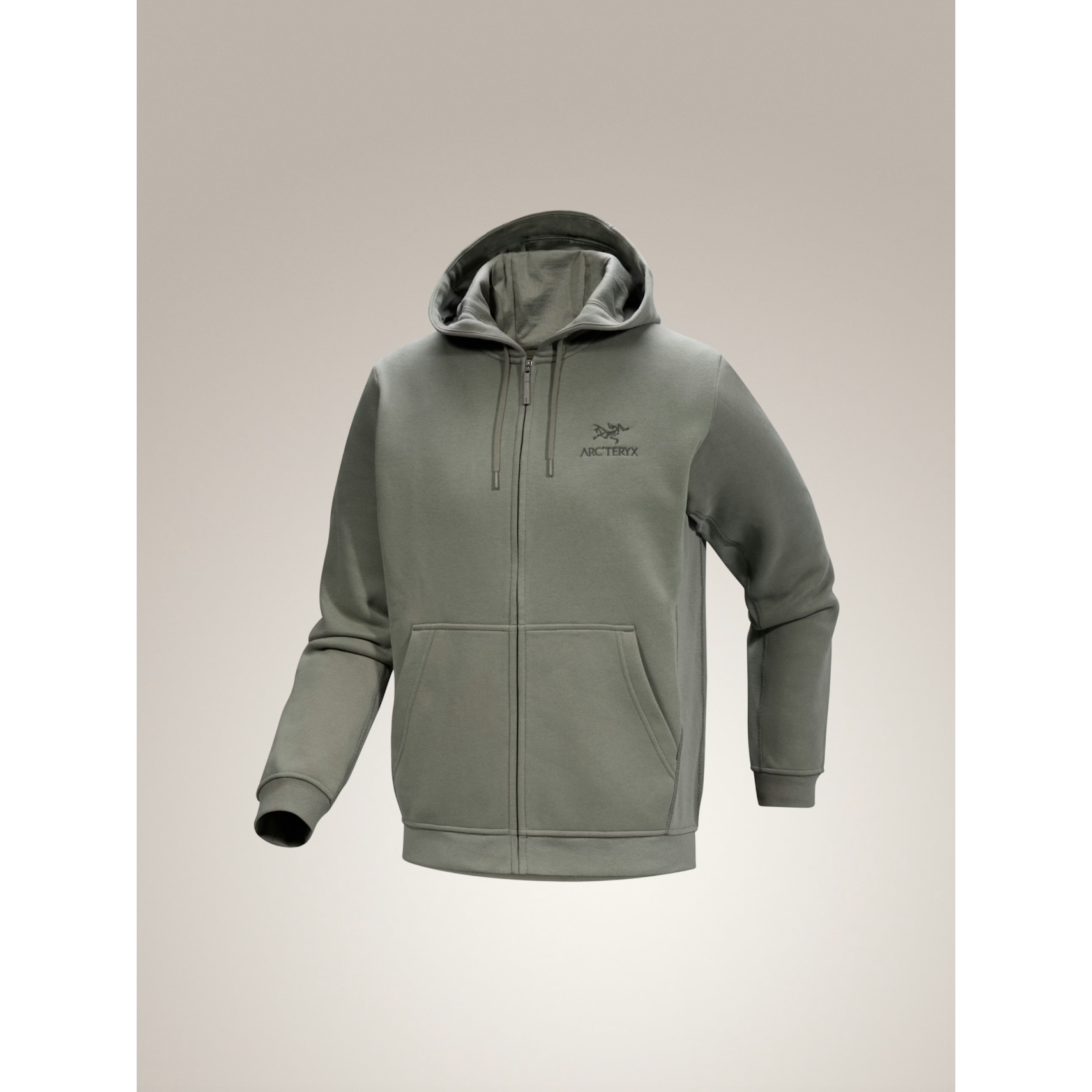 Arc'teryx Men's Emblem Fleece Full Zip Hoody in Forage Arc'teryx Men's Emblem Fleece Full Zip Hoody in Forage