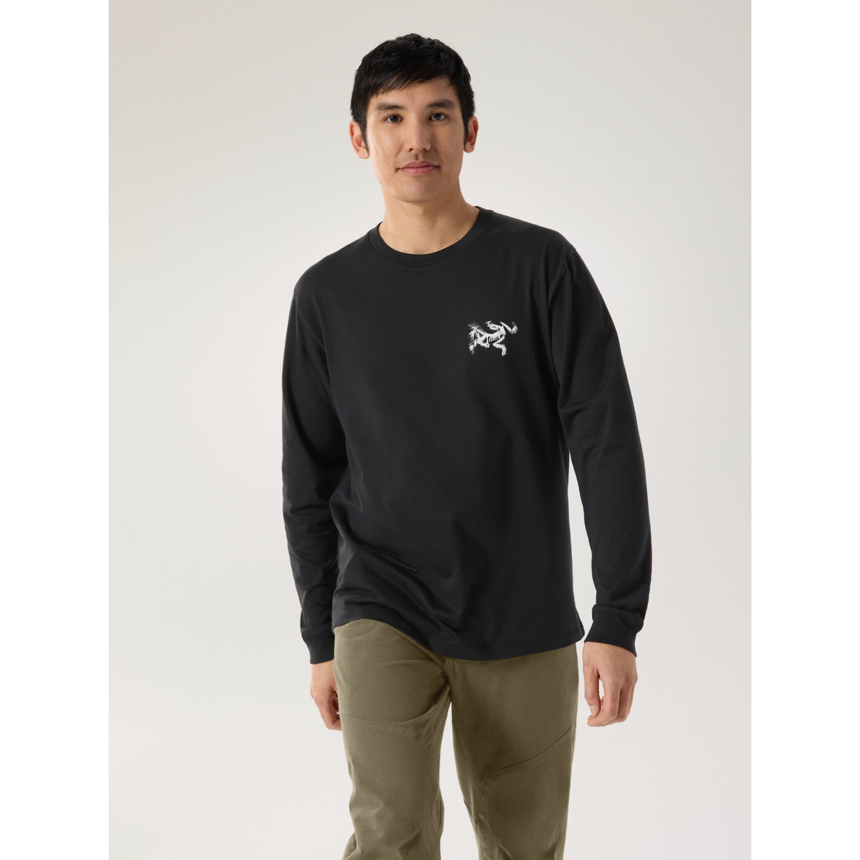 【ARC`TERYX】 25SS Crag Supima Cotton Bird Tile LS Man Arc'teryx Men's Kragg SL Cotton Bird Tile LS