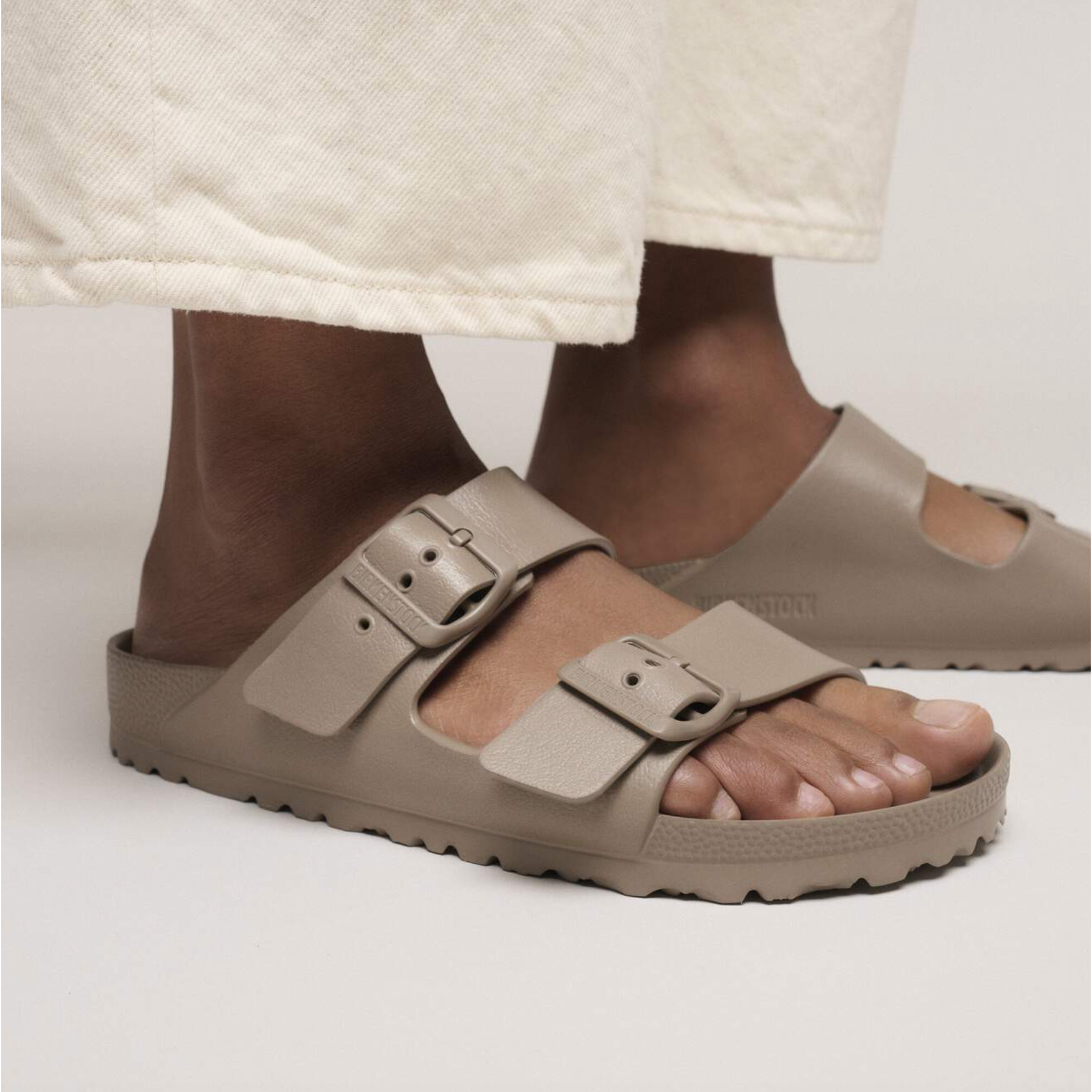 Birkenstock Arizona Essentials EVA Sandal in Gray Taupe