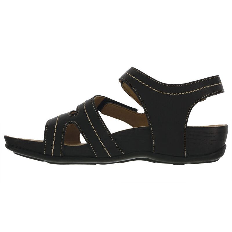 SAS Women's Swerve Sandal in Black