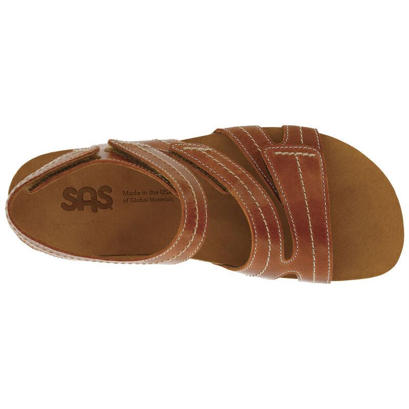 SAS Women's Swerve Sandal in Chestnut