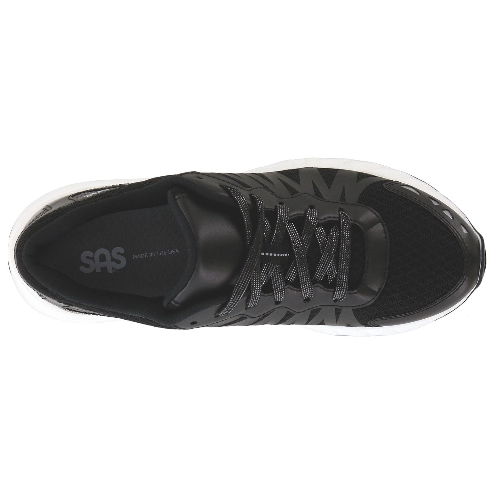 SAS Women's Tempo Lace Up Sneaker in Black