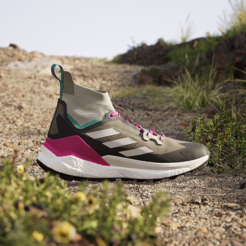 Adidas Men's Terrex Free Hiker 2.0 in Trace Cargo Talc Real Magenta  Men's Footwear