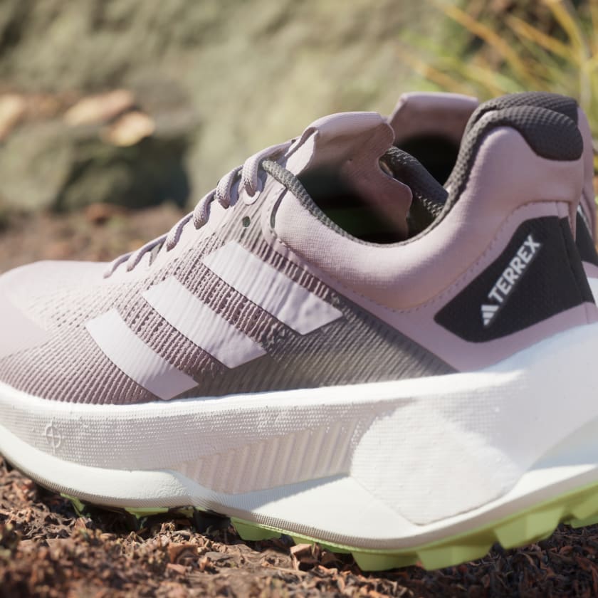 Adidas Women Terrex Soulstride Ultra Trail Running Shoes in Preloved Fig Silver Dawn Aurora Black  Women's Footwear