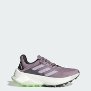 Adidas Women Terrex Soulstride Ultra Trail Running Shoes in Preloved Fig Silver Dawn Aurora Black