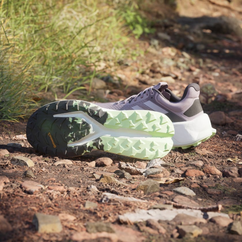 Adidas Women Terrex Soulstride Ultra Trail Running Shoes in Preloved Fig Silver Dawn Aurora Black  Women's Footwear