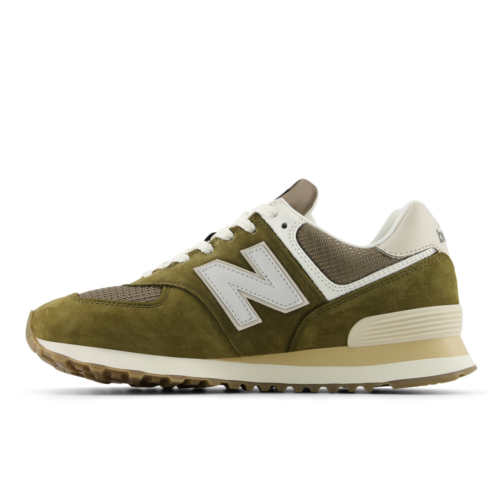 New Balance Men's 574 in Calcium with Dark Silver Metallic