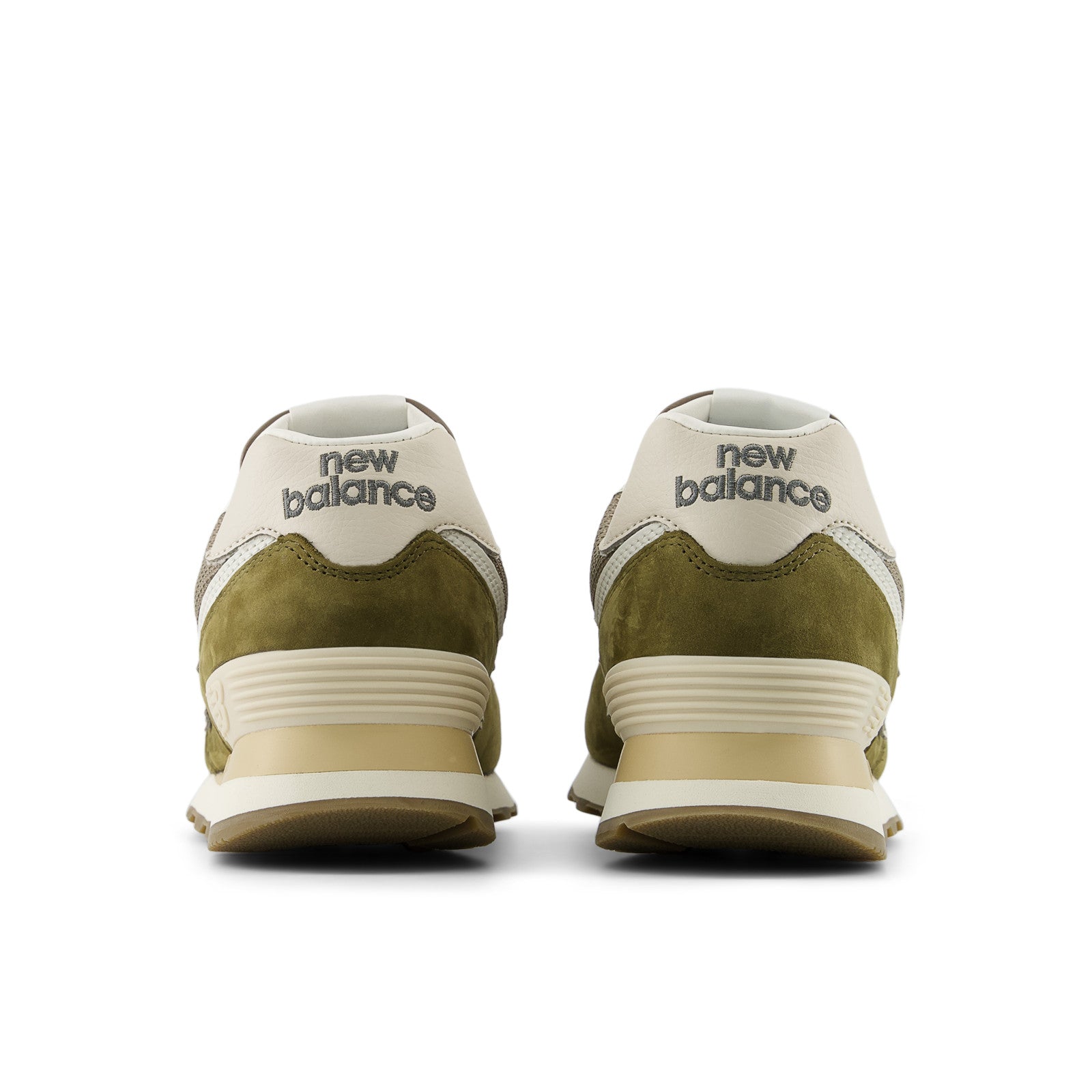 New Balance Men's 574 in Calcium with Dark Silver Metallic