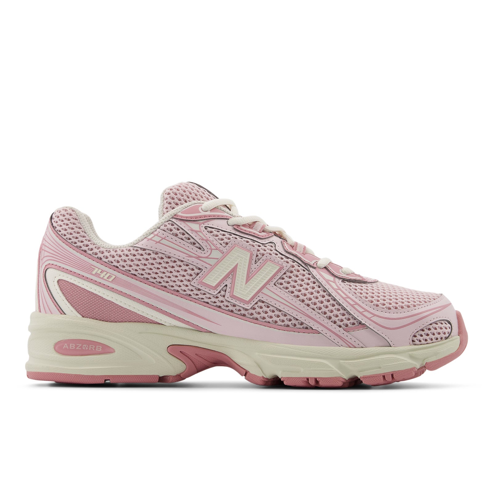 New Balance Unisex 740 in Pink Taffy with Pink Granite and Angora