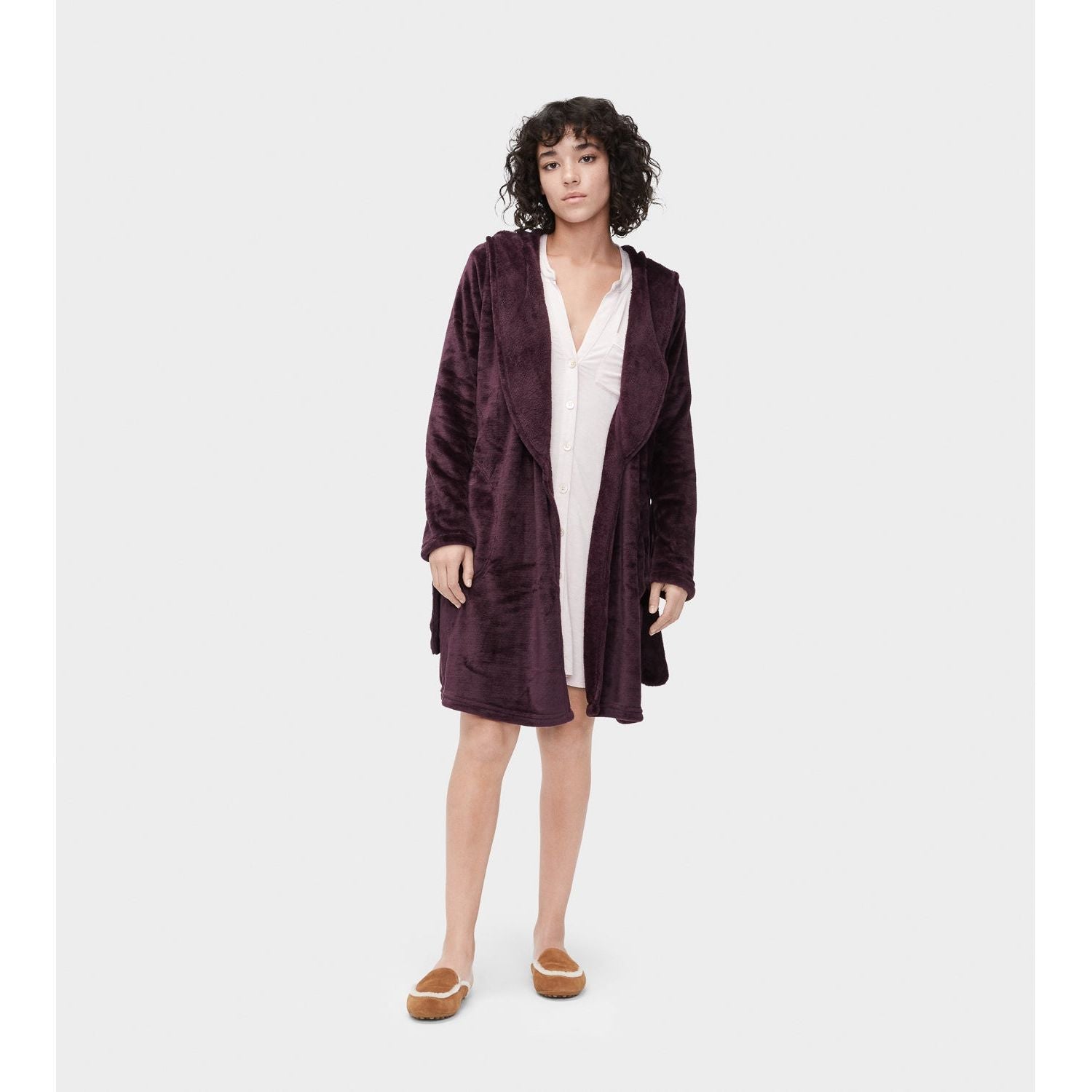 UGG Women's Miranda Fleece Robe in Port