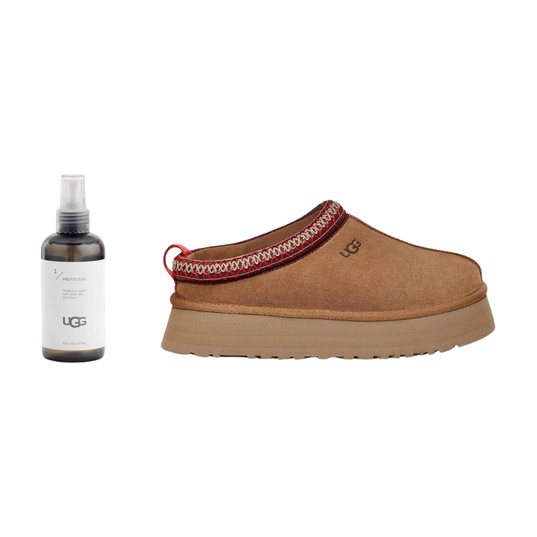 UGG Women's Tazz Slipper in Chestnut + UGG Protect Bundle  Women's Footwear