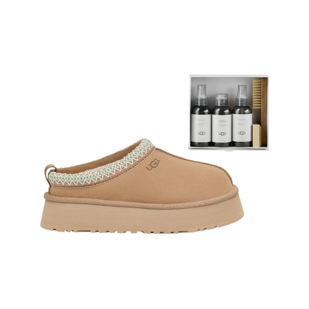 UGG Women's Tazz Slipper in Sand + UGG Care Kit Bundle  Women's Footwear